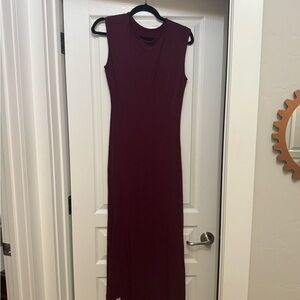 Tash +Sophie Elegant Sleeveless Maxi Dress in Rich Burgundy